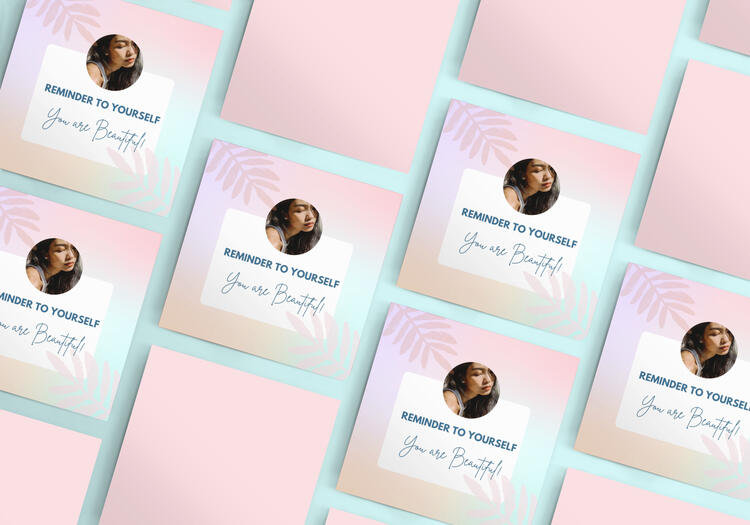 Social Media Template 3D Mockup